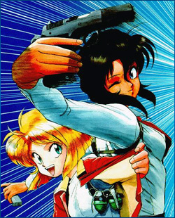 How is she supposed to fire that gun again...? Gunsmith Cats